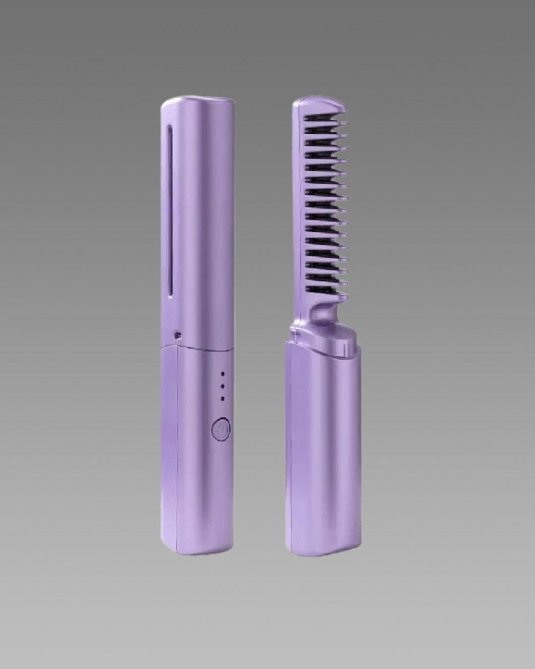 Meneflix Portable Mini Hair Straightener – Cordless & Rechargeable Hot Comb