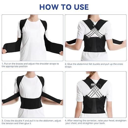 Adjustable Back Posture Corrector/ Slouching Relieve Pain Belt