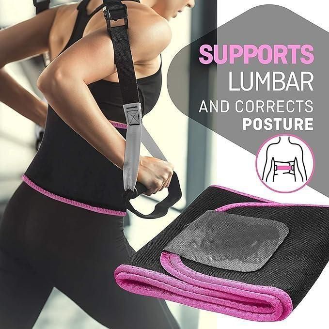 Adjustable Waist Trimmer Belt – Sweat & Slimming Support Belt