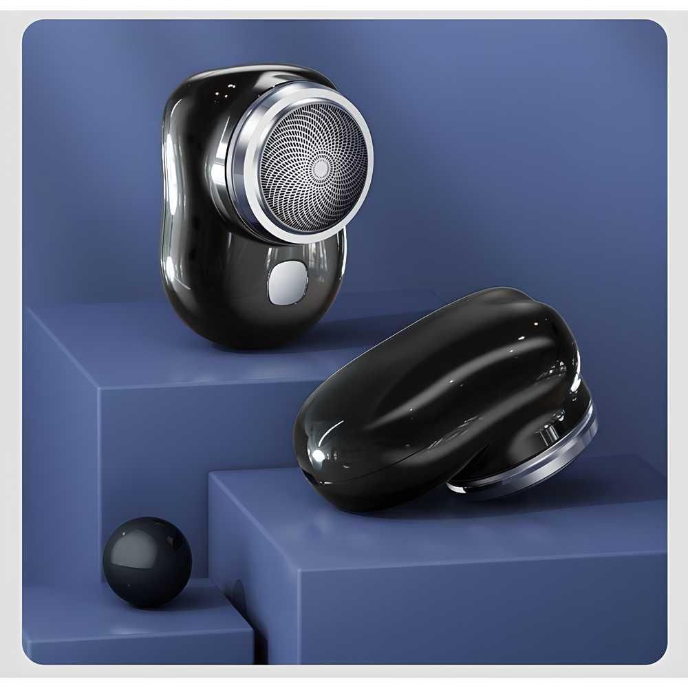 Mini Electric Shaver – Compact Steel Body Rechargeable Shaver